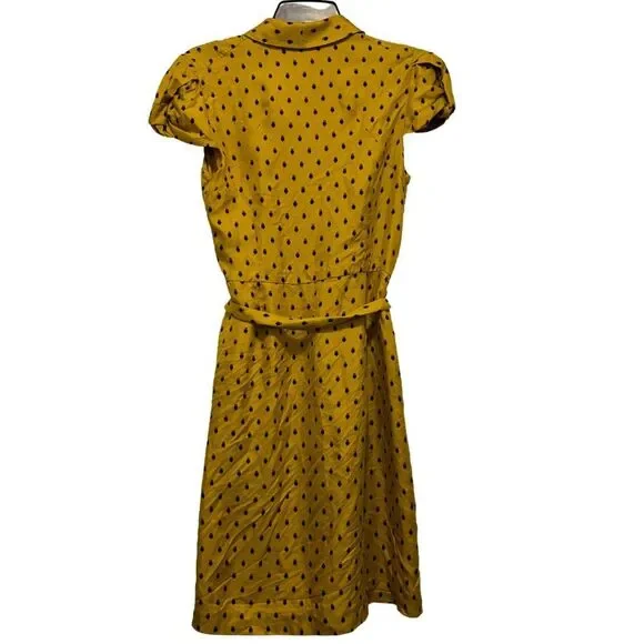 Kate Spade Beacon Hill Cassie Dress in Mustard Owl Print RARE - Picture 5 of 9
